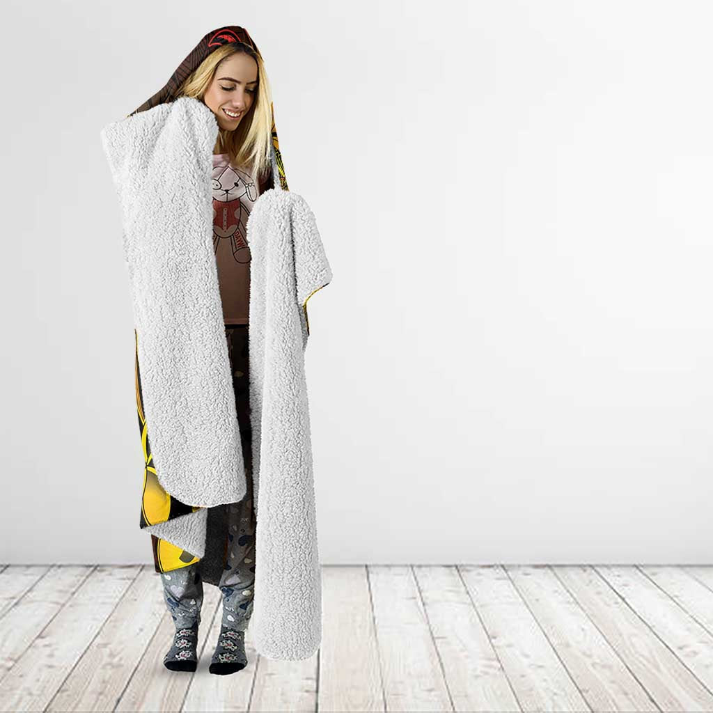 Personalised Kiribati Independence Day Hooded Blanket 46th Anniversary