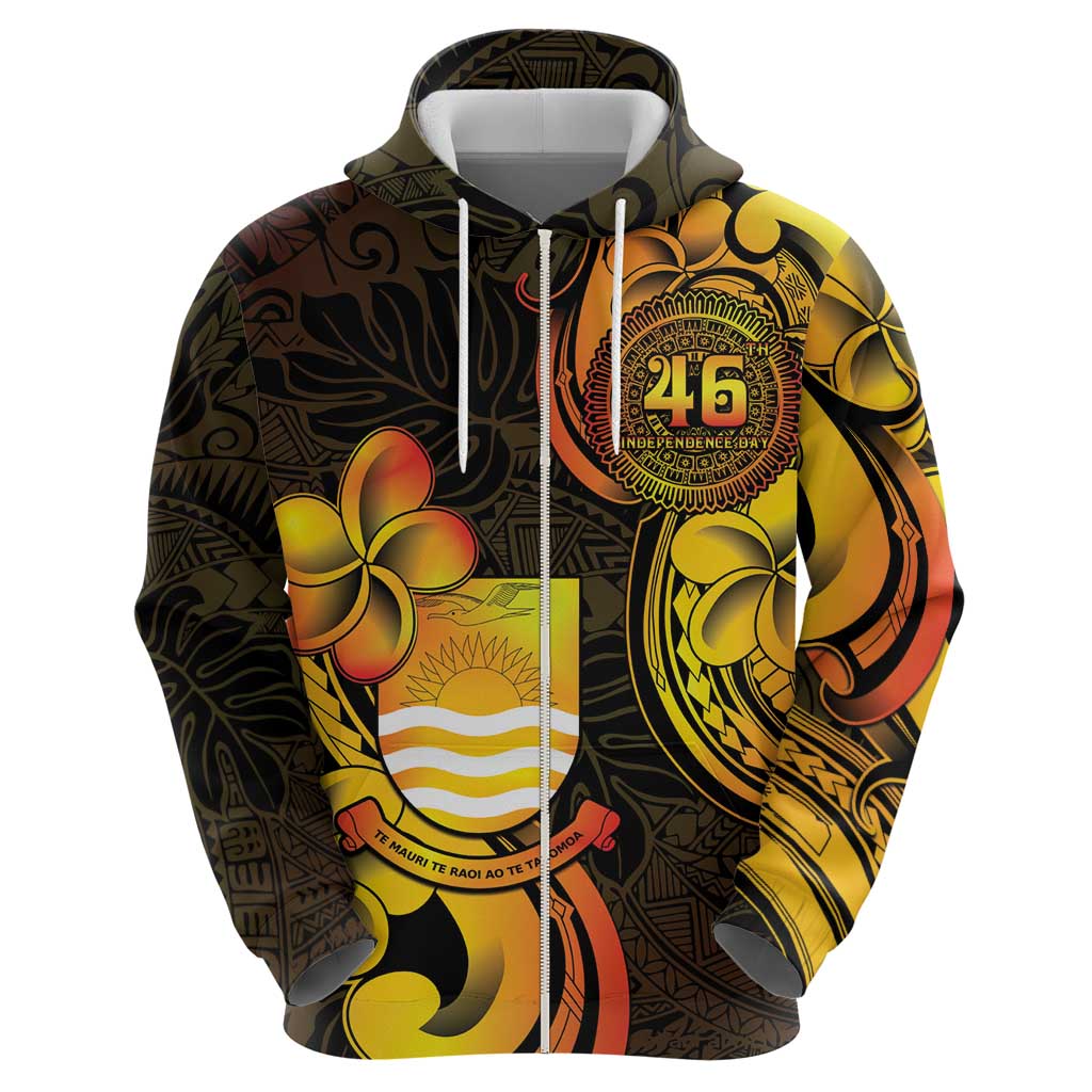 Personalised Kiribati Independence Day Hoodie 46th Anniversary