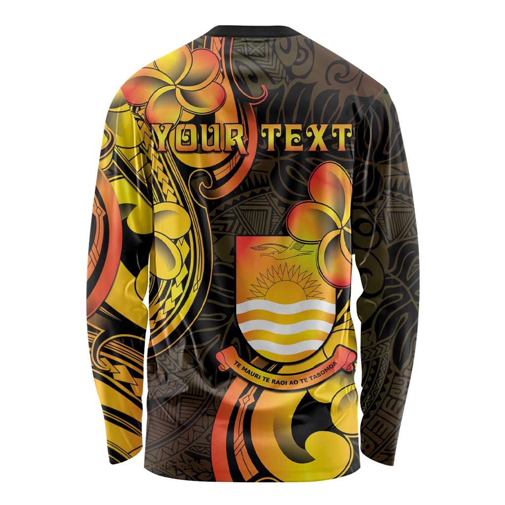 Personalised Kiribati Independence Day Long Sleeve Shirt 46th Anniversary