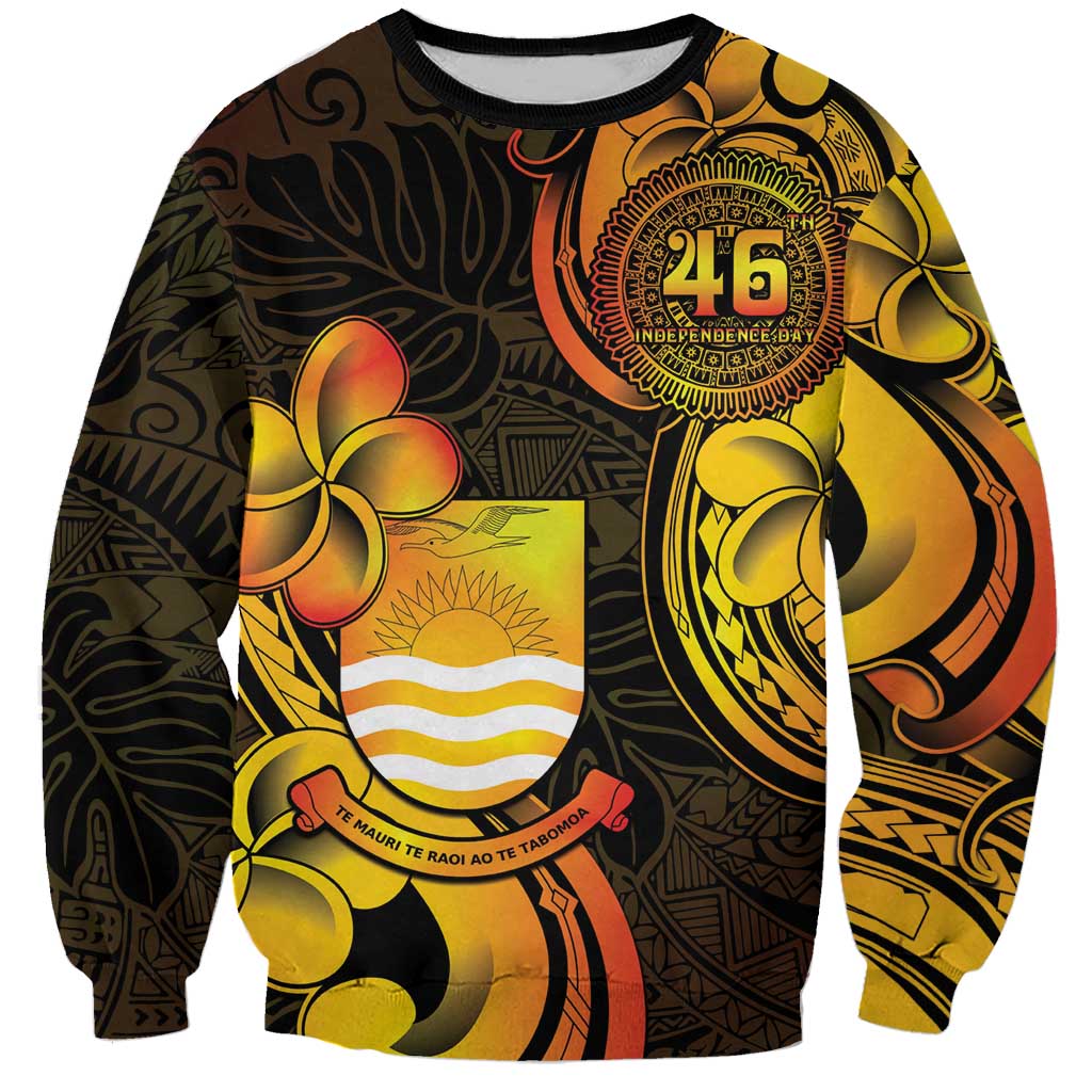 Personalised Kiribati Independence Day Sweatshirt 46th Anniversary