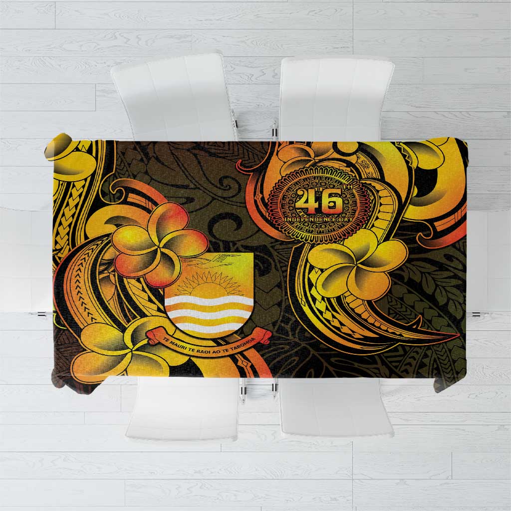 Personalised Kiribati Independence Day Tablecloth 46th Anniversary