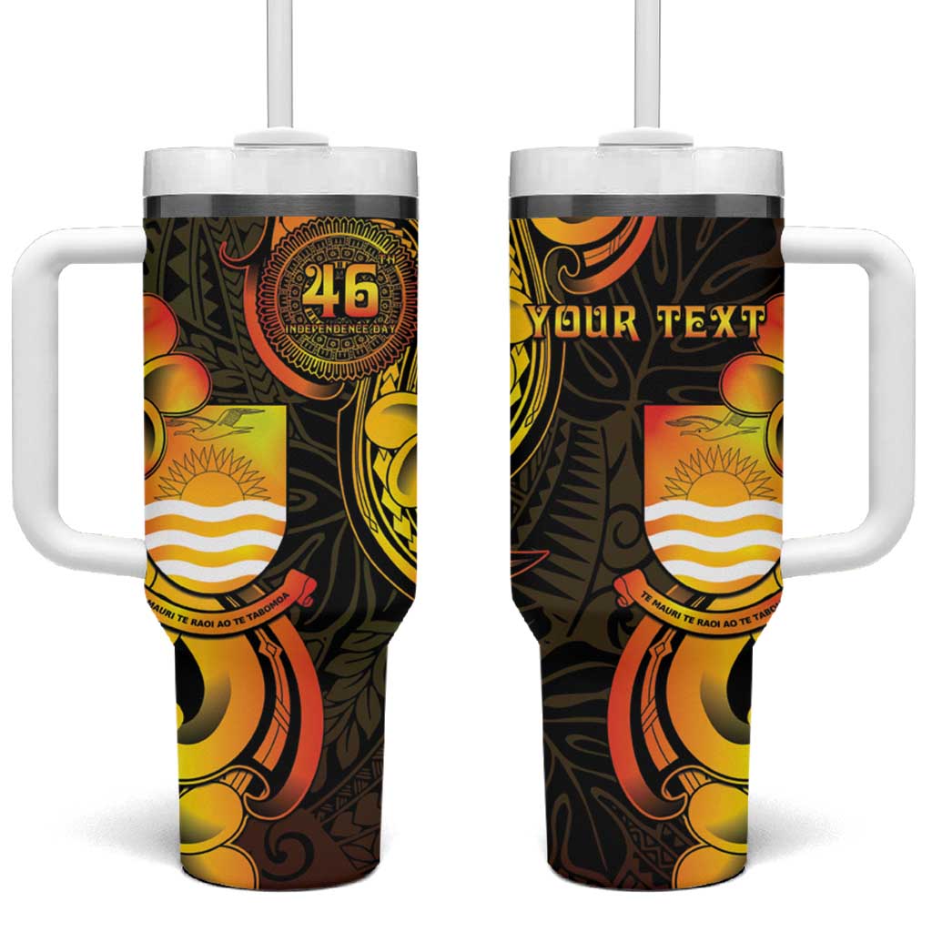 Personalised Kiribati Independence Day Tumbler With Handle 46th Anniversary