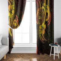 Personalised Kiribati Independence Day Window Curtain 46th Anniversary