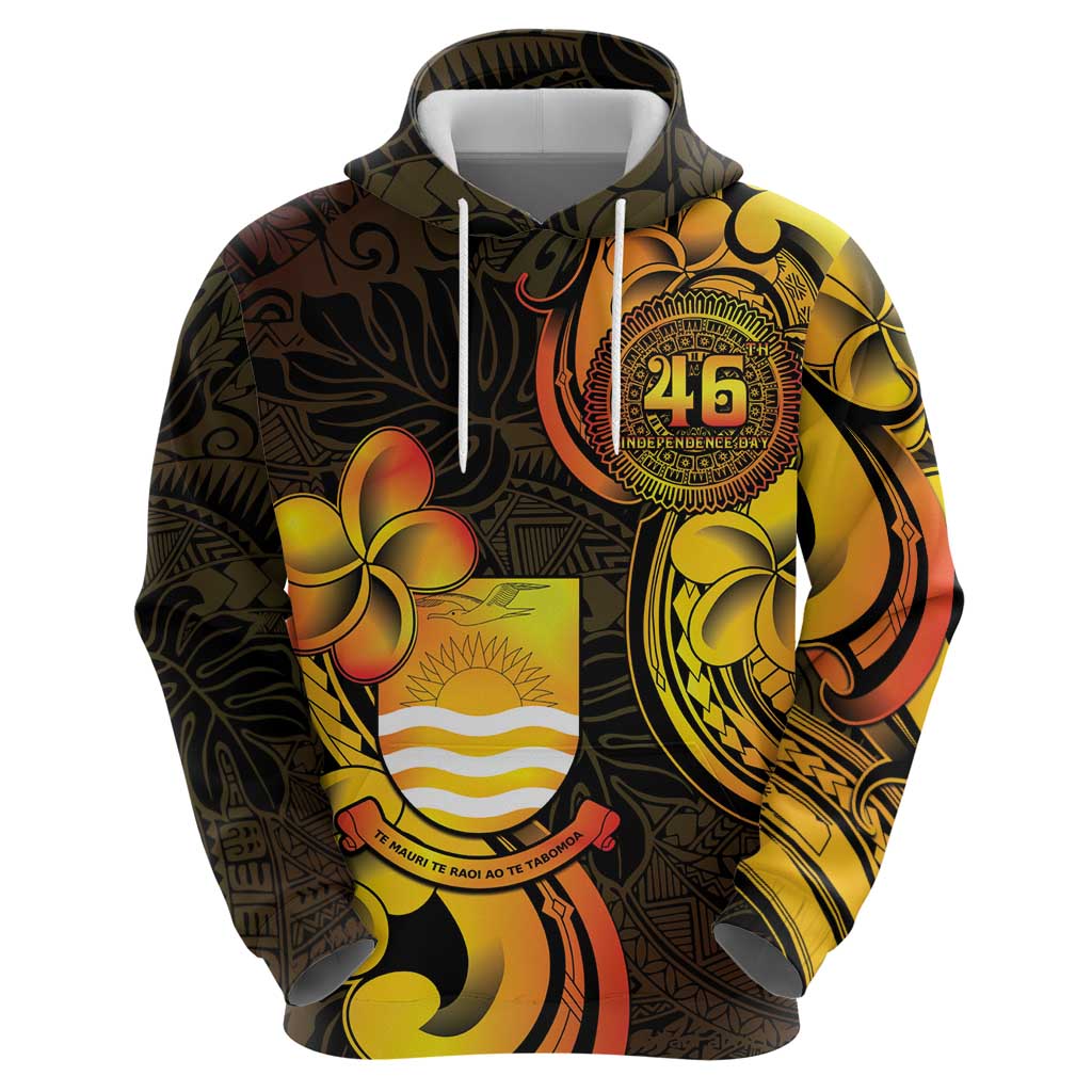 Personalised Kiribati Independence Day Zip Hoodie 46th Anniversary
