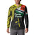 Personalised Vanuatu Penama Day Button Sweatshirt Grunge Flag Style - Polynesian Pride