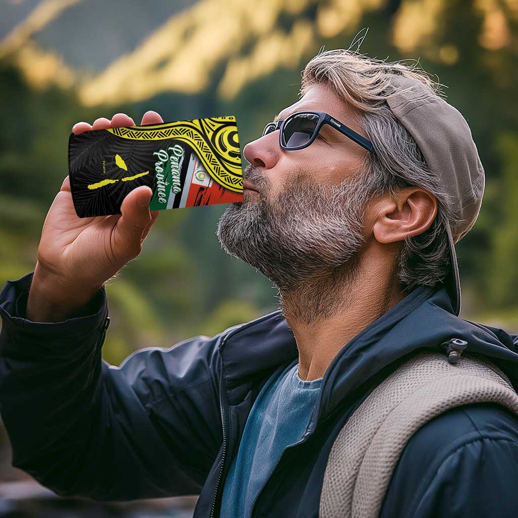 Personalised Vanuatu Penama Day 4 in 1 Can Cooler Tumbler Grunge Flag Style - Polynesian Pride