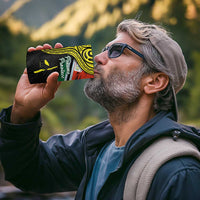 Personalised Vanuatu Penama Day 4 in 1 Can Cooler Tumbler Grunge Flag Style - Polynesian Pride