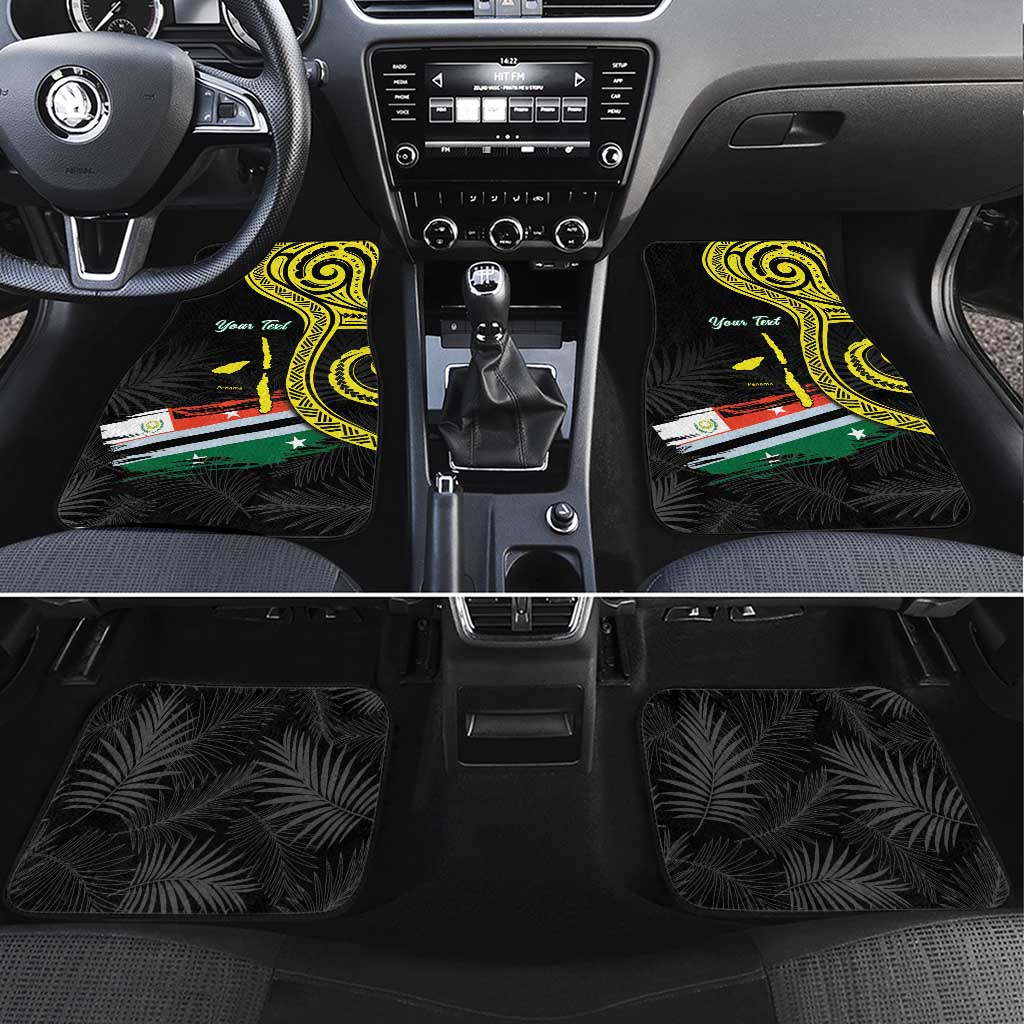 Vanuatu Penama Day Car Mats Grunge Flag Style - Polynesian Pride