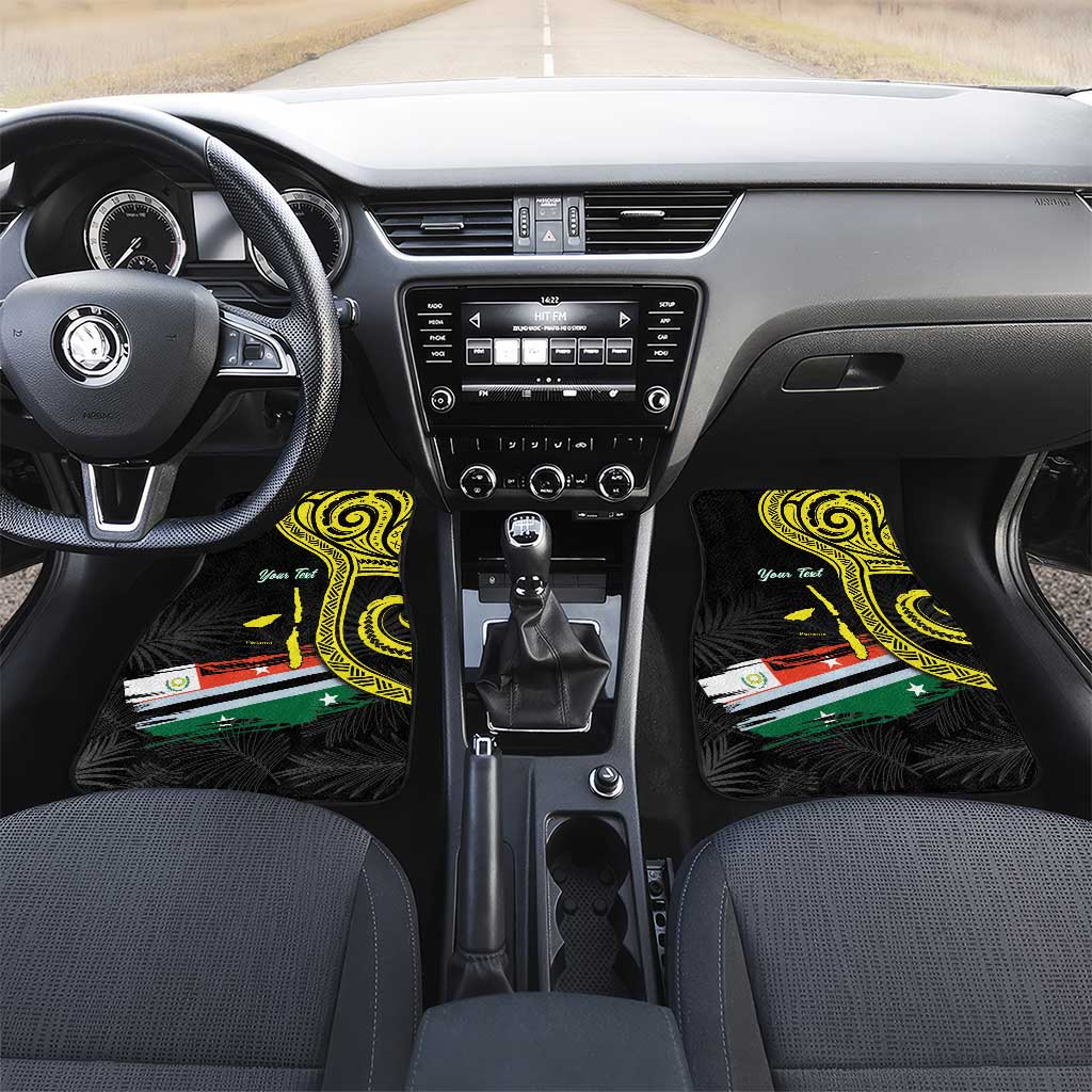 Vanuatu Penama Day Car Mats Grunge Flag Style - Polynesian Pride
