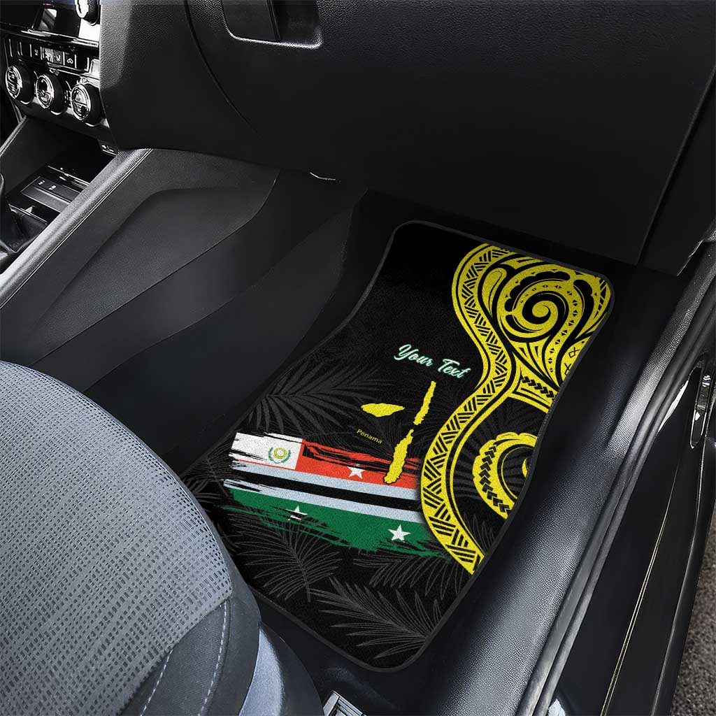 Vanuatu Penama Day Car Mats Grunge Flag Style - Polynesian Pride