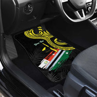 Vanuatu Penama Day Car Mats Grunge Flag Style - Polynesian Pride