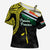 Personalised Vanuatu Penama Day Cross Shoulder Shirt Grunge Flag Style - Polynesian Pride