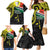 Personalised Vanuatu Penama Day Family Matching Mermaid Dress and Hawaiian Shirt Grunge Flag Style - Polynesian Pride