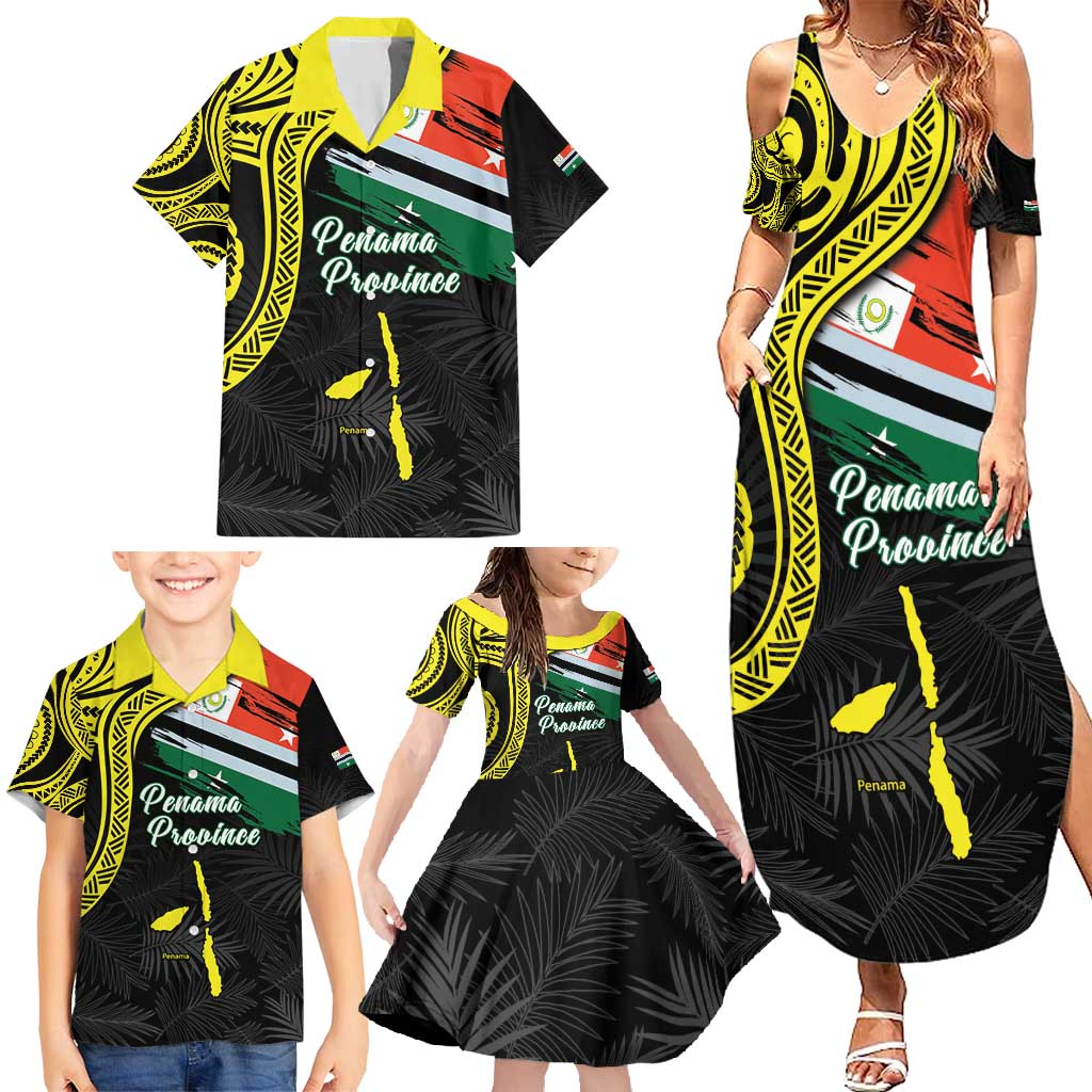 Personalised Vanuatu Penama Day Family Matching Summer Maxi Dress and Hawaiian Shirt Grunge Flag Style - Polynesian Pride