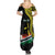 Personalised Vanuatu Penama Day Family Matching Summer Maxi Dress and Hawaiian Shirt Grunge Flag Style - Polynesian Pride