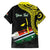 Personalised Vanuatu Penama Day Family Matching Tank Maxi Dress and Hawaiian Shirt Grunge Flag Style - Polynesian Pride