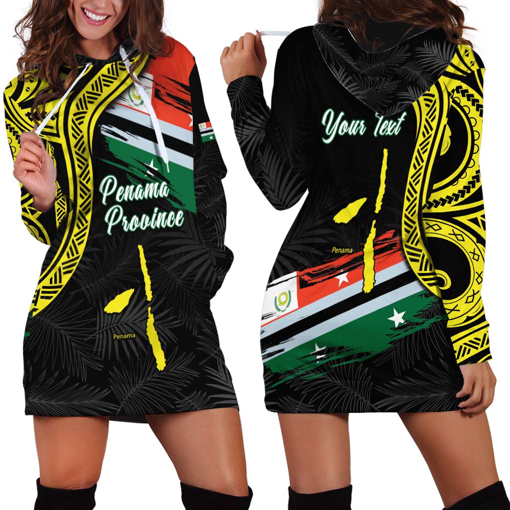 Personalised Vanuatu Penama Day Hoodie Dress Grunge Flag Style - Polynesian Pride