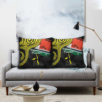 Vanuatu Penama Day Pillow Cover Grunge Flag Style - Polynesian Pride