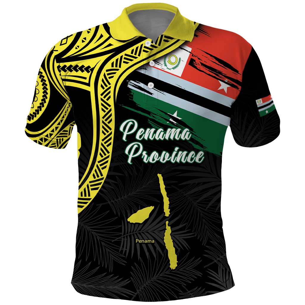 Personalised Vanuatu Penama Day Polo Shirt Grunge Flag Style LT05 Black - Polynesian Pride