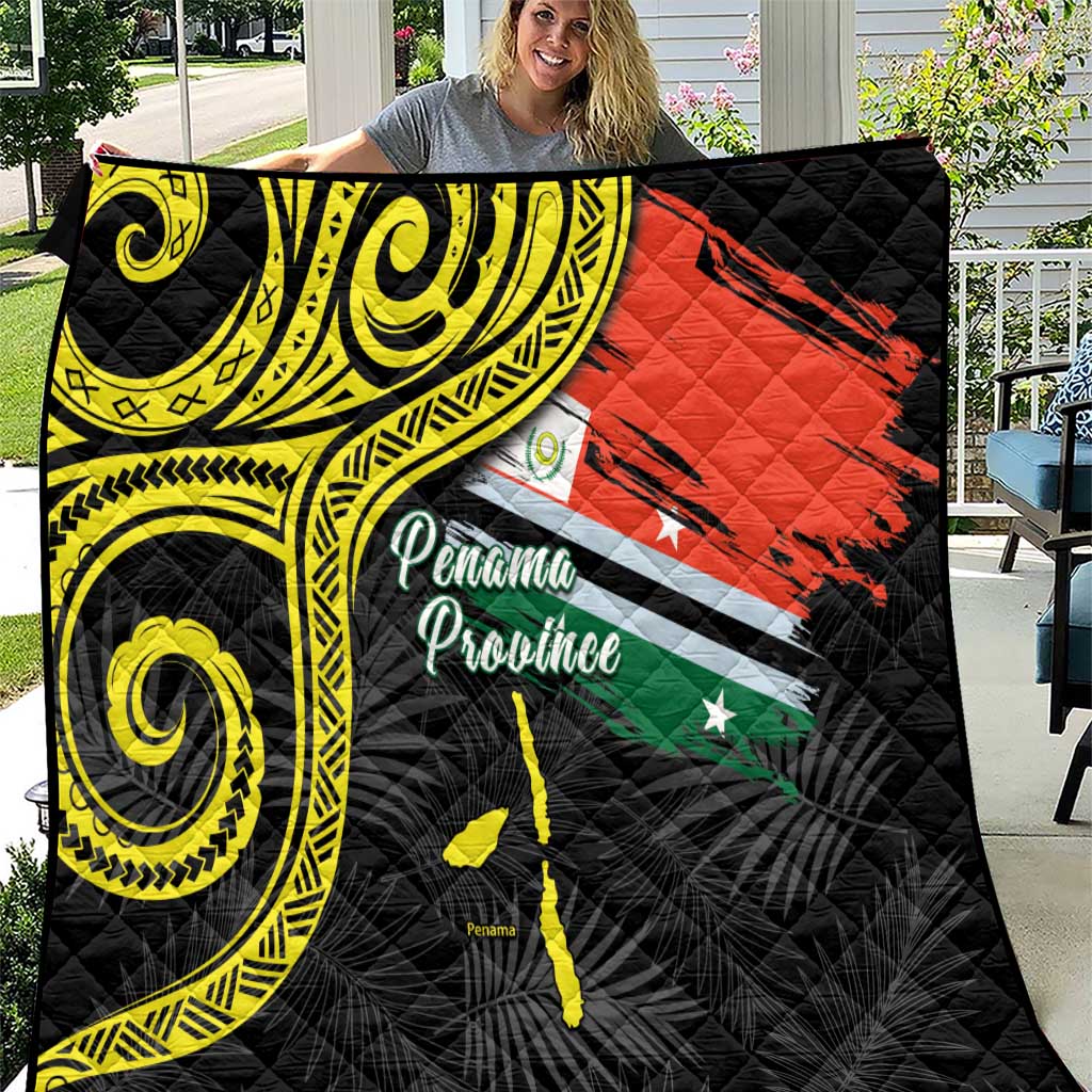 Vanuatu Penama Day Quilt Grunge Flag Style LT05 Black - Polynesian Pride