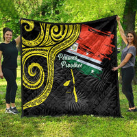 Vanuatu Penama Day Quilt Grunge Flag Style LT05 - Polynesian Pride