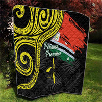 Vanuatu Penama Day Quilt Grunge Flag Style LT05 - Polynesian Pride