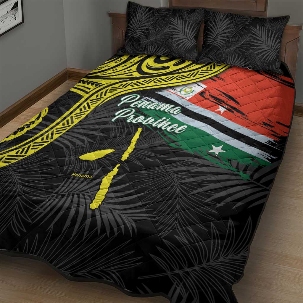 Vanuatu Penama Day Quilt Bed Set Grunge Flag Style - Polynesian Pride