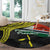Vanuatu Penama Day Round Carpet Grunge Flag Style - Polynesian Pride