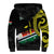 Personalised Vanuatu Penama Day Sherpa Hoodie Grunge Flag Style - Polynesian Pride