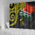 Vanuatu Penama Day Shower Curtain Grunge Flag Style - Polynesian Pride