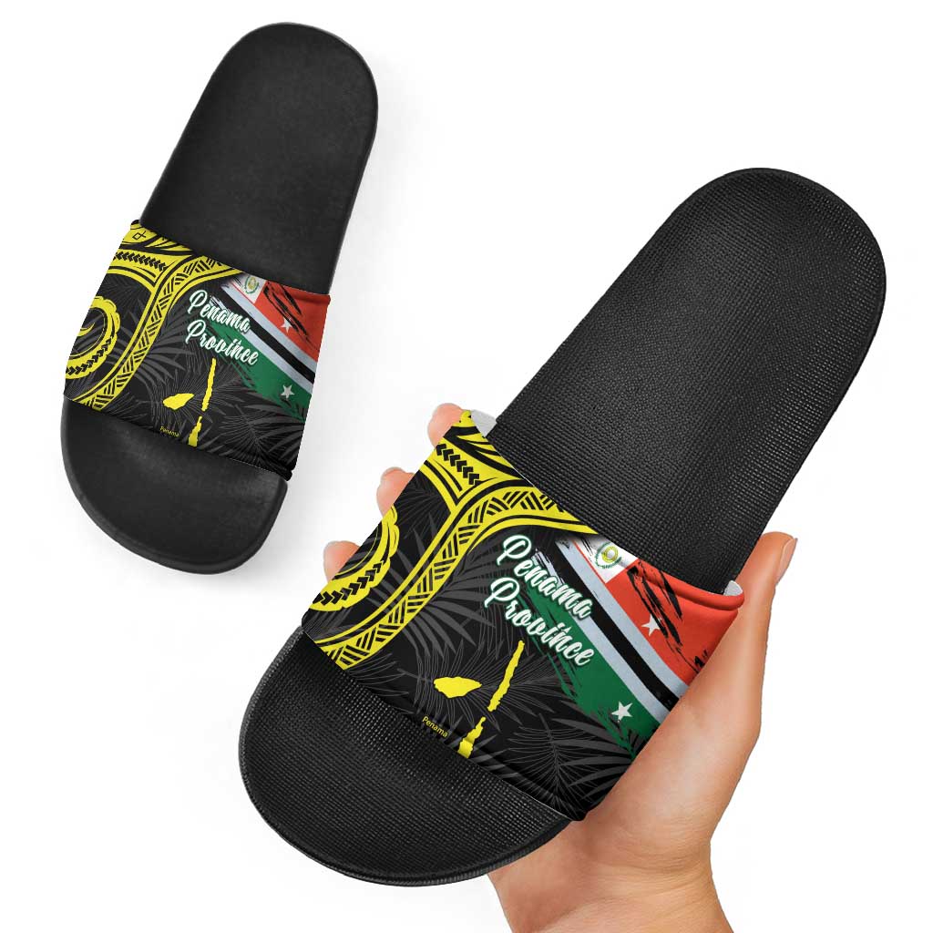 Vanuatu Penama Day Slide Sandals Grunge Flag Style - Polynesian Pride