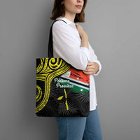 Vanuatu Penama Day Tote Bag Grunge Flag Style LT05 - Polynesian Pride