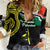 Personalised Vanuatu Penama Day Women Casual Shirt Grunge Flag Style - Polynesian Pride