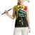 Personalised Vanuatu Penama Day Women Sleeveless Polo Shirt Grunge Flag Style - Polynesian Pride