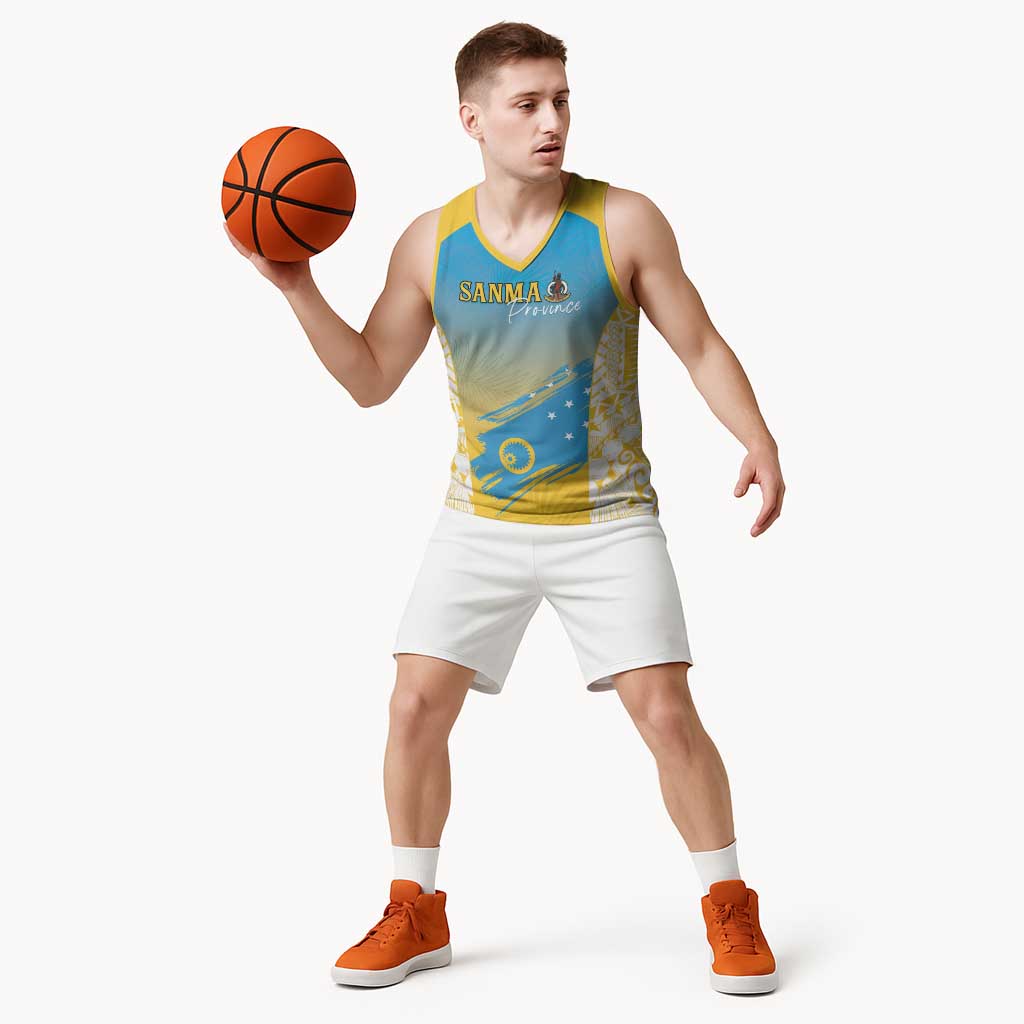 Personalised Vanuatu Sanma Day Basketball Jersey Special Style - Polynesian Pride
