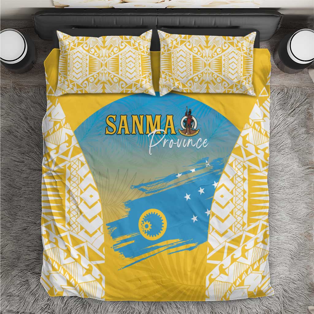 Vanuatu Sanma Day Bedding Set Special Style LT05 Yellow - Polynesian Pride