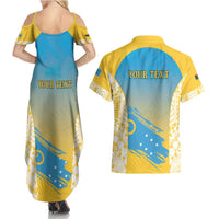 Personalised Vanuatu Sanma Day Couples Matching Summer Maxi Dress and Hawaiian Shirt Special Style LT05 - Polynesian Pride