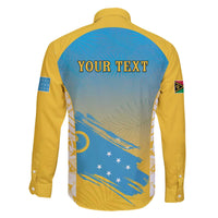 Personalised Vanuatu Sanma Day Family Matching Off The Shoulder Long Sleeve Dress and Hawaiian Shirt Special Style - Polynesian Pride