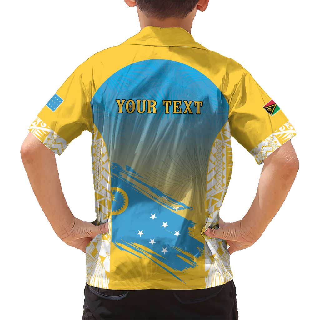 Personalised Vanuatu Sanma Day Family Matching Short Sleeve Bodycon Dress and Hawaiian Shirt Special Style LT05 - Polynesian Pride