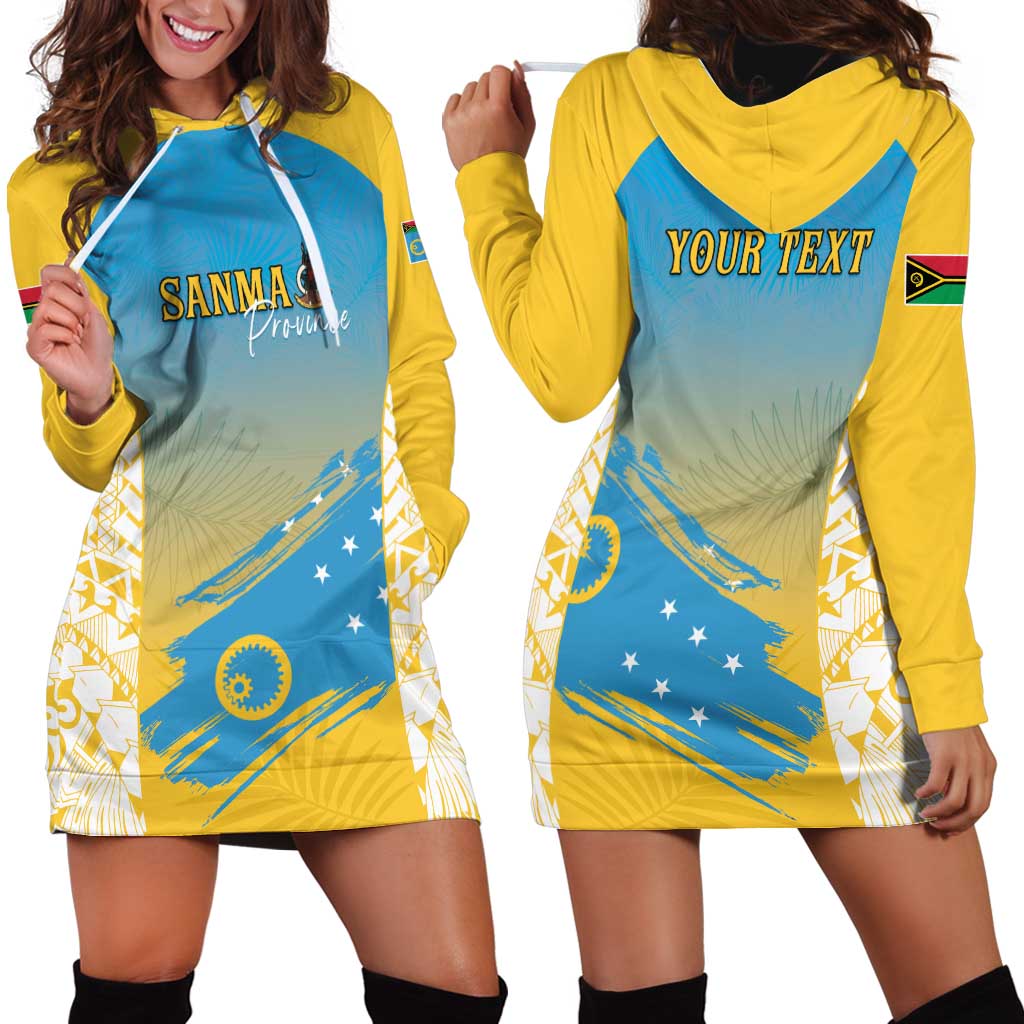 Personalised Vanuatu Sanma Day Hoodie Dress Special Style - Polynesian Pride