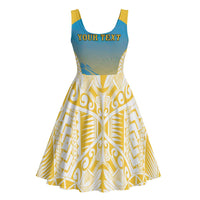 Personalised Vanuatu Sanma Day Midi Dress Special Style - Polynesian Pride