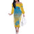 Personalised Vanuatu Sanma Day Off The Shoulder Long Sleeve Dress Special Style - Polynesian Pride