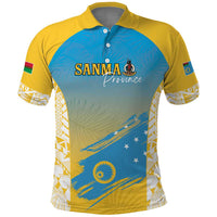 Personalised Vanuatu Sanma Day Polo Shirt Special Style LT05 Yellow - Polynesian Pride