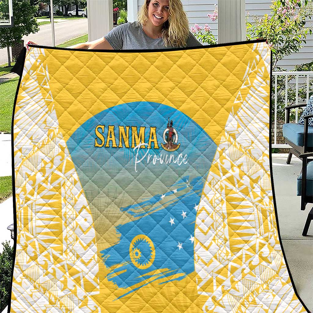 Vanuatu Sanma Day Quilt Special Style LT05 Yellow - Polynesian Pride