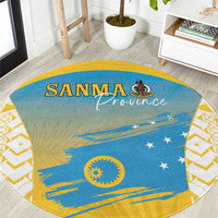 Vanuatu Sanma Day Round Carpet Special Style LT05 Yellow - Polynesian Pride