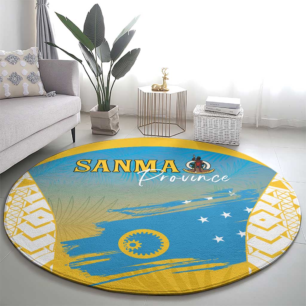 Vanuatu Sanma Day Round Carpet Special Style LT05 - Polynesian Pride