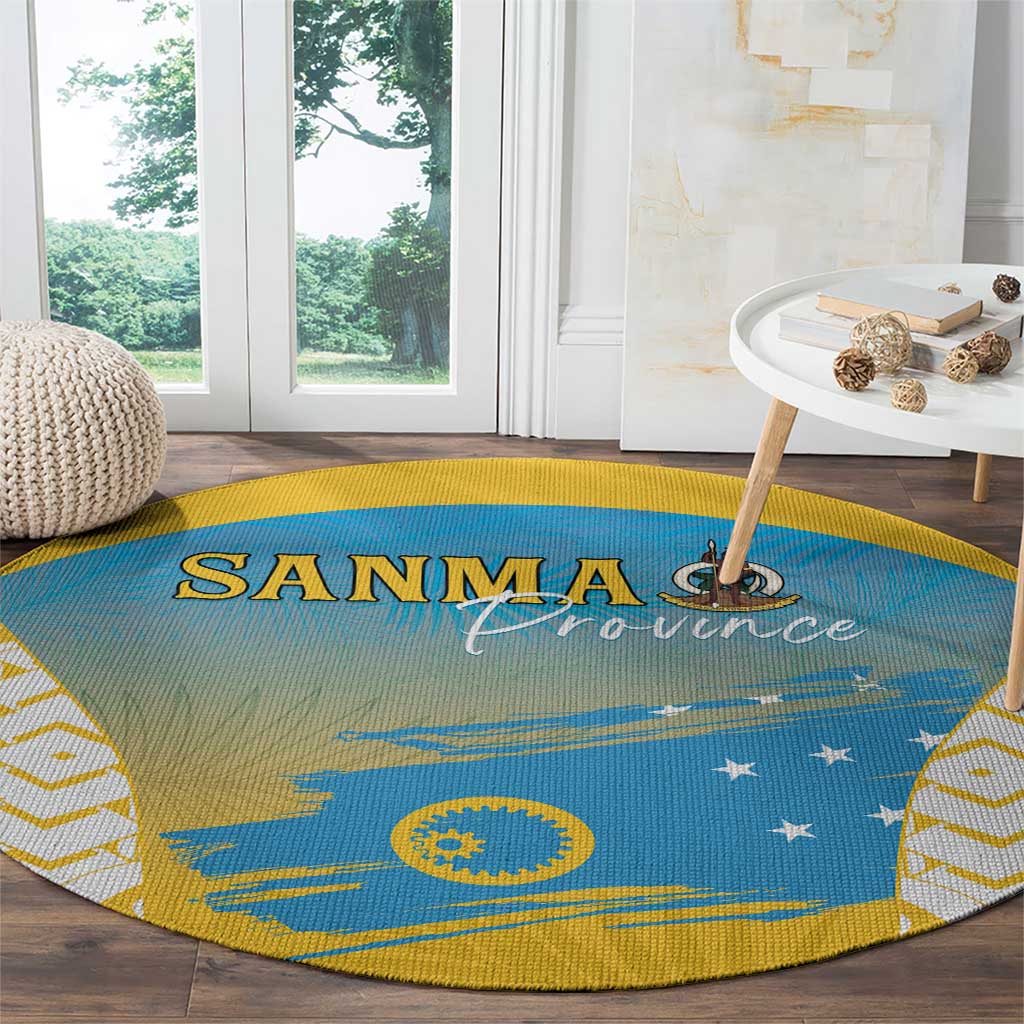 Vanuatu Sanma Day Round Carpet Special Style LT05 - Polynesian Pride