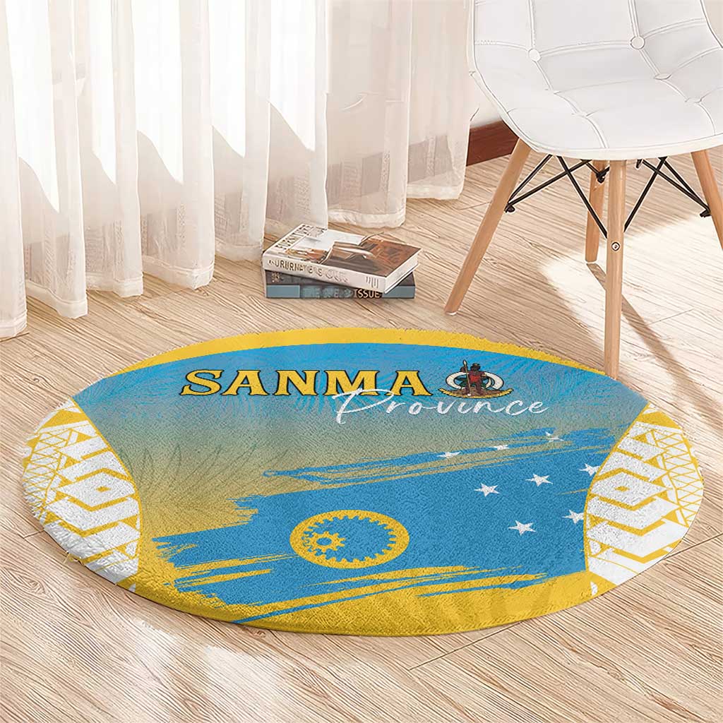 Vanuatu Sanma Day Round Carpet Special Style LT05 - Polynesian Pride