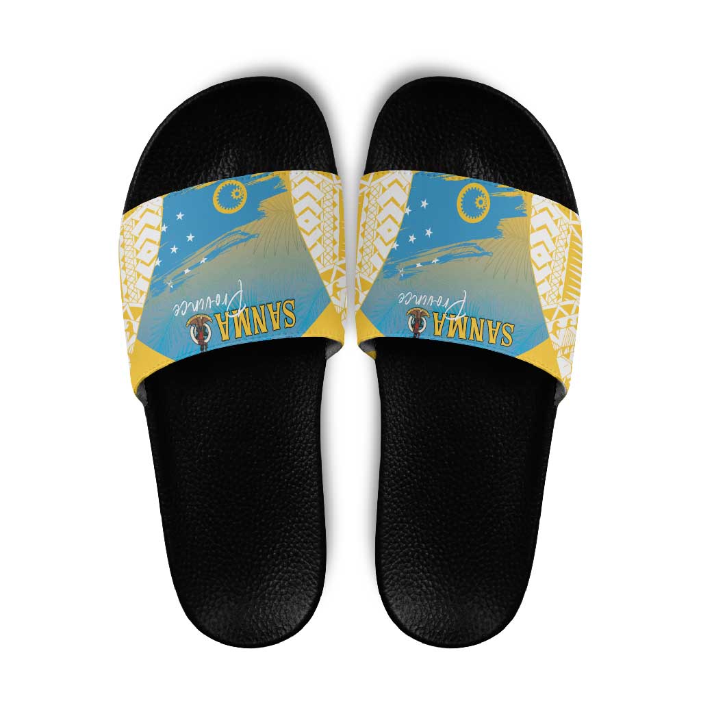Vanuatu Sanma Day Slide Sandals Special Style - Polynesian Pride
