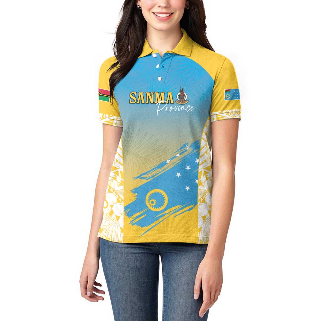 Personalised Vanuatu Sanma Day Women Polo Shirt Special Style - Polynesian Pride